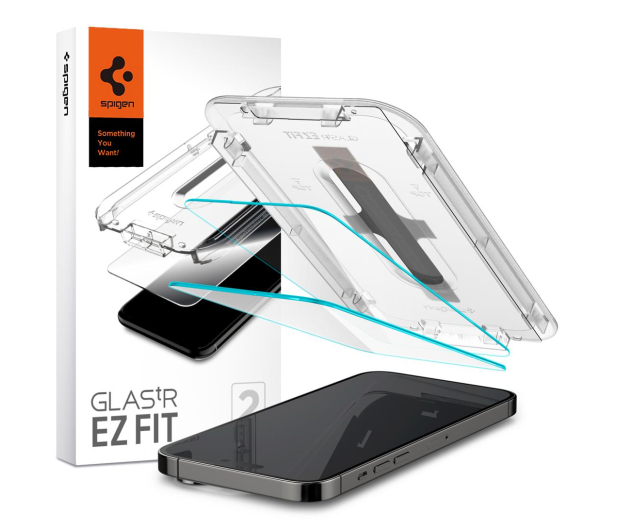 SPIGEN Szkło Hartowane Glas.TR EZ-FIT 2-pack do iPhone 14 Pro Max AGL05202 - 1070143 - zdjęcie